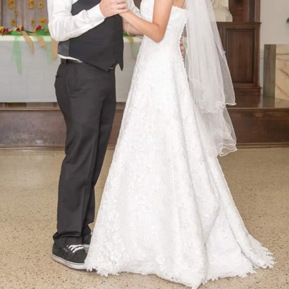 David's Bridal Wedding Dress Style CT2406 - Picture 6 of 8